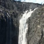 glacier jet ski  waterfall