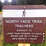 north face trail sign