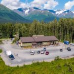 Girdwood Brewery from the air
