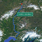 Anchorage to Denali map