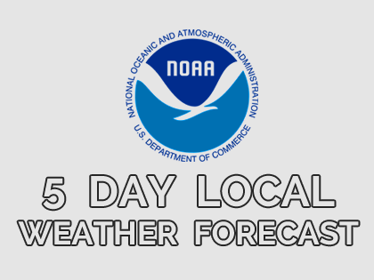 NOAA 5 day forecast